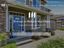 Tablet Screenshot of midlandsrealestate.com